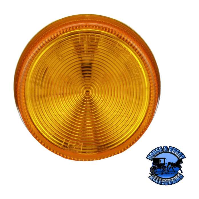 Dark Goldenrod 164A 2" Amber LED Marker/ Clearance, P2, Round