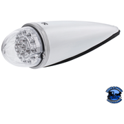 DOUBLE FURY 17 LED DUAL FUNCTION WATERMELON TORPEDO CAB LIGHT (Choose LED Color) CAB LIGHT Amber and Blue,Amber and Green,Amber and Purple Light Gray