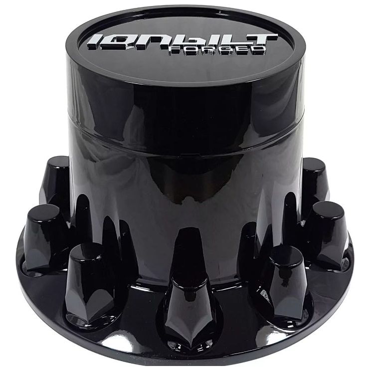 Gloss black rear hub covers 33m screw on (sold individually) Black