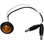 LED Marker/ Clearance, PC-Rated, Round, w/ two .180 Bullets, 0.75″, amber, bulk pack #M177A-BT2 3/4" Light Gray