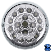 DOUBLE FURY 17 LED DUAL FUNCTION WATERMELON TORPEDO CAB LIGHT (Choose LED Color) CAB LIGHT Amber and Blue,Amber and Green,Amber and Purple Gray