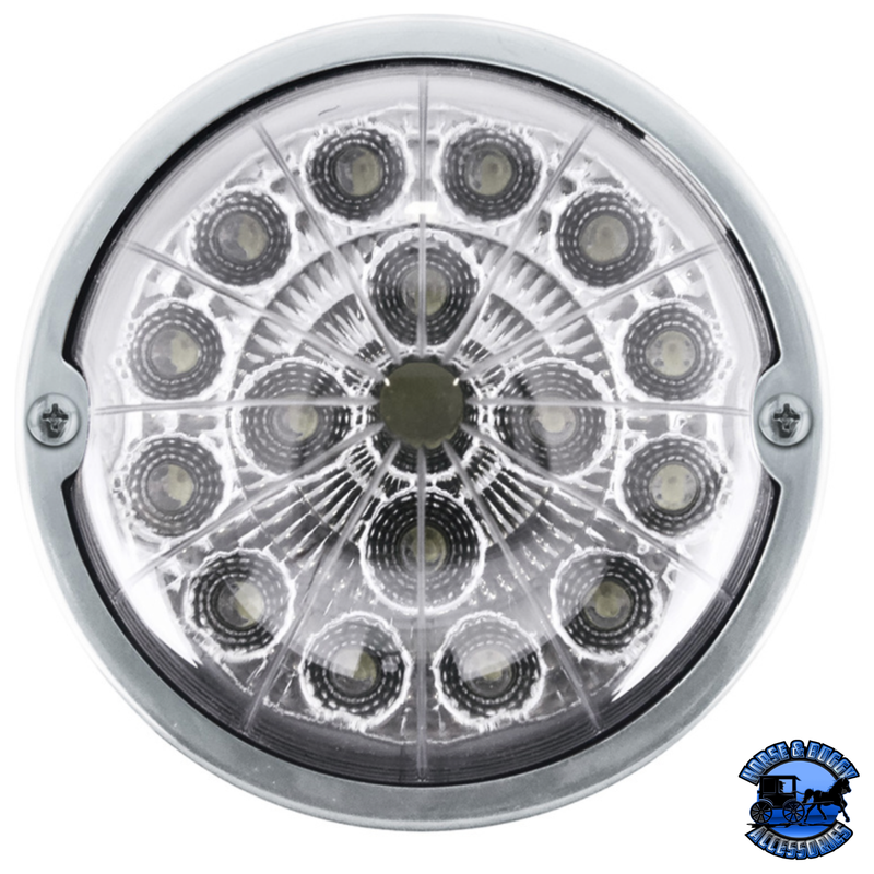 DOUBLE FURY 17 LED DUAL FUNCTION WATERMELON TORPEDO CAB LIGHT (Choose LED Color) CAB LIGHT Amber and Blue,Amber and Green,Amber and Purple Gray