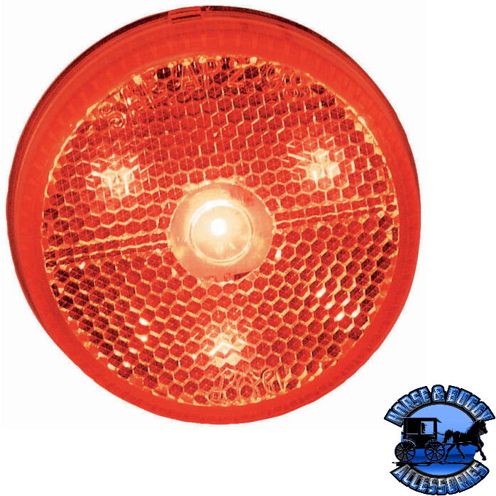 Firebrick 173R 2.5″ Red LED Marker/ Clearance, P2, Round, w/ Reflex