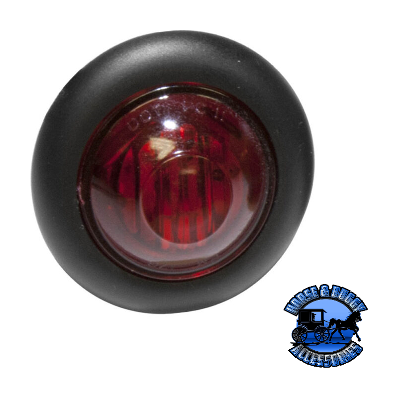 181KR .75" Red LED Marker/ Clearance, PC-Rated, Round, Kit light Dark Slate Gray
