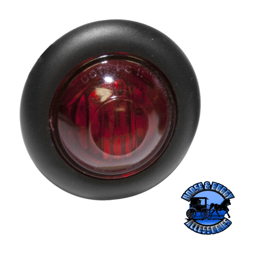 Dark Slate Gray 181KR .75" Red LED Marker/ Clearance, PC-Rated, Round, Kit