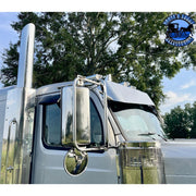 Rollin Low 13x9 Reverse bowtie Visor (Kenworth T680, T880, W990) (Peterbilt 567, 579, 589)  #3004 PETERBILT VISOR Dark Slate Gray