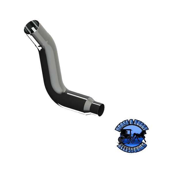 KW06-E18615RB-1103 6" Reduced to 5" KW W900 Right Elbow Black
