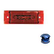 188R 6"x2" Red LED Marker/ Clearance, P2, Rectangular Brown