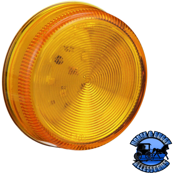 Dark Goldenrod 192A 2.5" Amber LED Marker/ Clearance, P2, Round, AMP