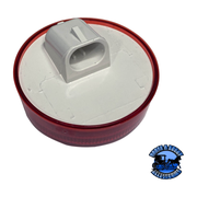 192R 2.5" Red LED Marker/ Clearance, P2, Round, AMP Gray
