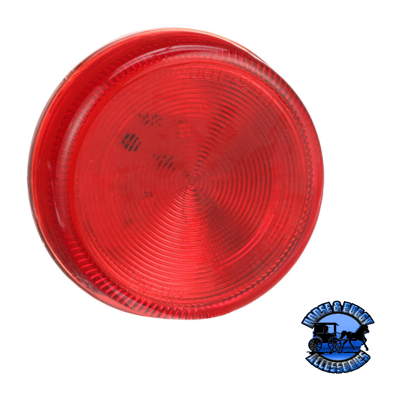 192R 2.5" Red LED Marker/ Clearance, P2, Round, AMP Firebrick