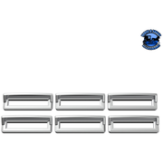 Chrome Plastic Switch Label Covers With Visor For Freightliner Classic/FLD (6-Pack) #40958 Switch Cover Gray