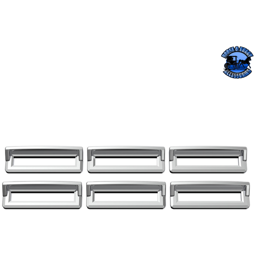 Gray Chrome Plastic Switch Label Covers With Visor For Freightliner Classic/FLD (6-Pack) #40958 Switch Cover