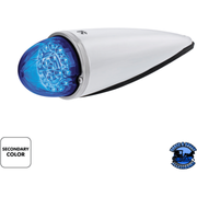 DOUBLE FURY 17 LED DUAL FUNCTION WATERMELON TORPEDO CAB LIGHT (Choose LED Color) CAB LIGHT Amber and Blue,Amber and Green,Amber and Purple Light Gray