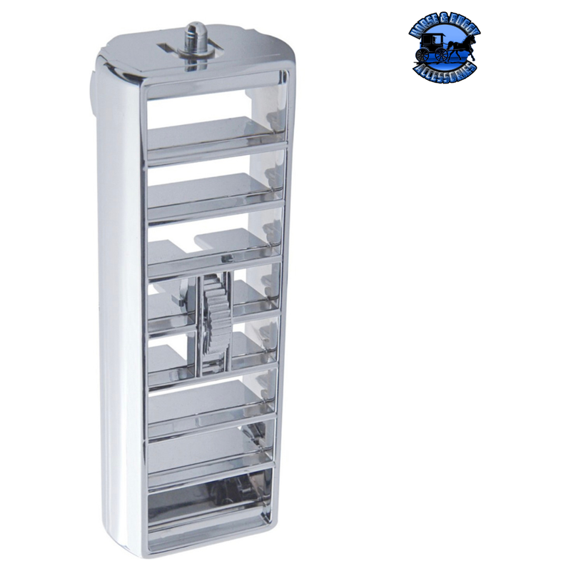 Chrome Plastic A/C Vent For 1989-2010 Freightliner FLD/Classic - Passenger #41023 A/C Vent Gray