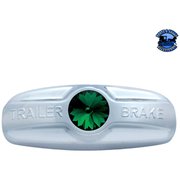TRAILER BRAKE COVER WITH COLOR CRYSTAL FOR FREIGHTLINER CENTURY (1996-2011), COLUMBIA (2001-2017) (Choose Color) Trailer Brake Cover Green Light Steel Blue