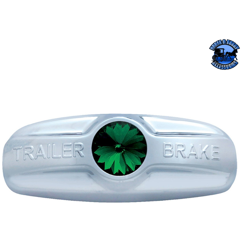 TRAILER BRAKE COVER WITH COLOR CRYSTAL FOR FREIGHTLINER CENTURY (1996-2011), COLUMBIA (2001-2017) (Choose Color) Trailer Brake Cover Green Light Steel Blue