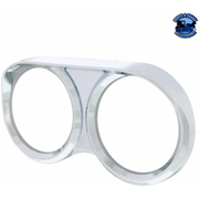 UP-42330 2 Gauge Cluster Bezel With Visor For 2008-2017 Freightliner Cascadia #42330 Gauge Bezel Light Gray