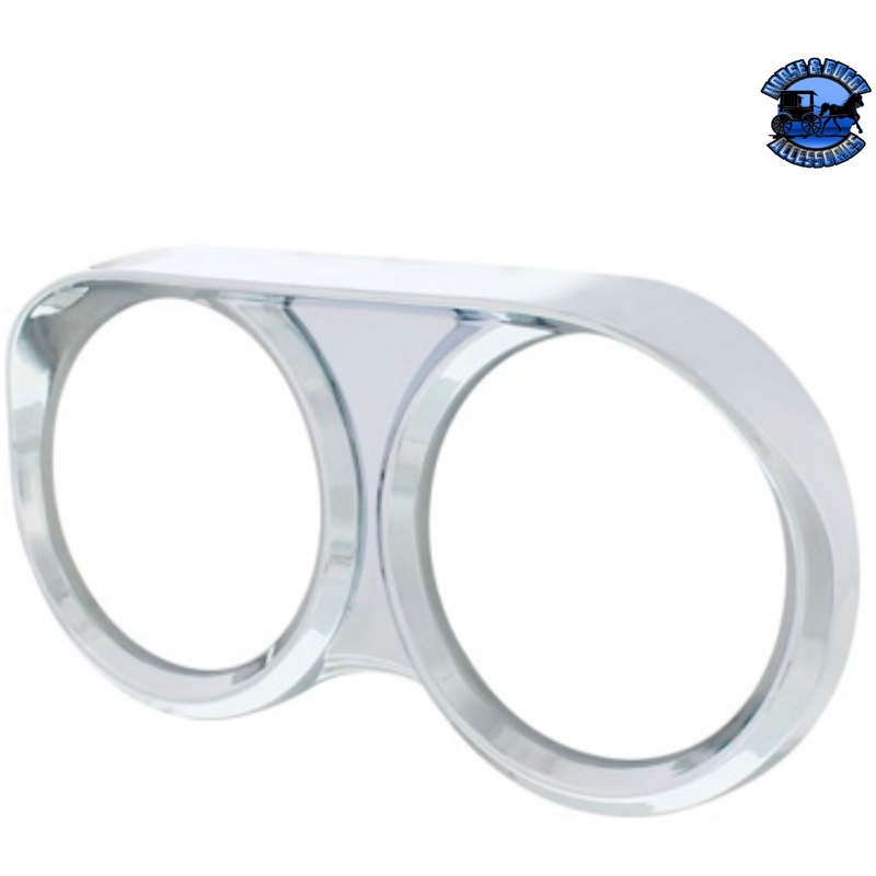 UP-42330 2 Gauge Cluster Bezel With Visor For 2008-2017 Freightliner Cascadia #42330 Gauge Bezel Light Gray