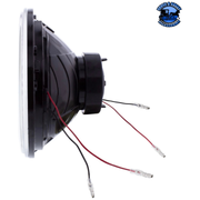 ULTRALIT - 7" CRYSTAL HEADLIGHT WITH 34 LED POSITION LIGHT (Choose Color) HEADLIGHT Amber,White Light Gray