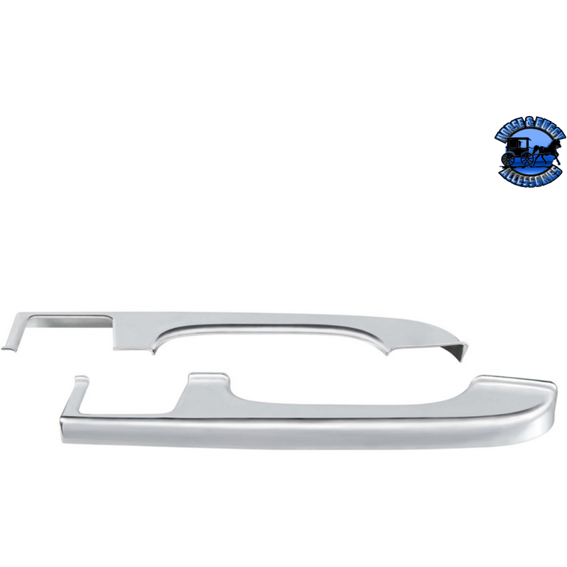 CHROME PLASTIC DOOR ARMREST COVERS FOR FREIGHTLINER COLUMBIA (2001-2012) (Choose Position) Plastic Door Armrest Driver and Passenger Light Gray