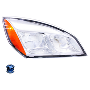 CHROME LED HEADLIGHT FOR 2018-2023 FREIGHTLINER CASCADIA - PAIR (Choose Color) (Choose Side) HEADLIGHT Chrome / Passenger's Side Lavender