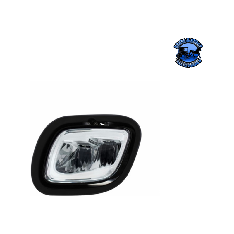 2 LED FOG & DRIVING LIGHT ASSEMBLY FOR 2008-2017 FREIGHTLINER CASCADIA (Choose Side) LED FOG LIGHT Driver's Side Light Gray