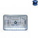 Gray ULTRALIT - 4" X 6" CRYSTAL HEADLIGHT WITH 9 LED POSITION LIGHT (Choose Color) (Choose Side) HEADLIGHT White / High