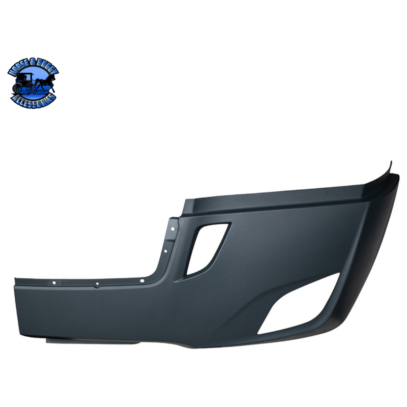 BUMPER COVER WITH FOG LIGHT OPENING & WITHOUT DEFLECTOR HOLES FOR 2018-2024 FL CASCADIA (Choose Side) Bumper Cover Driver's Side Dark Slate Gray