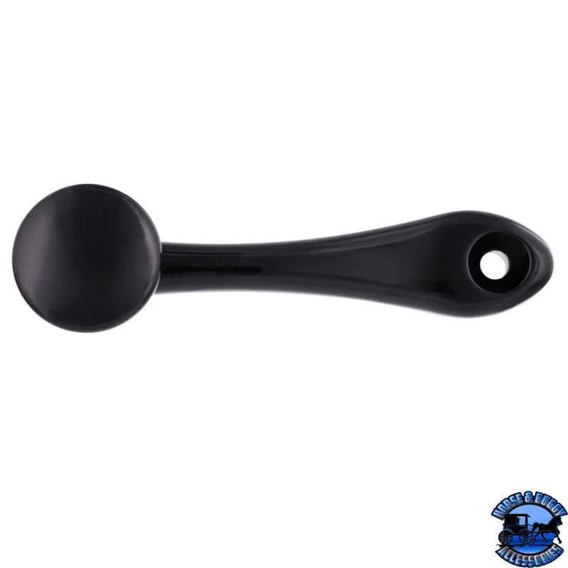 24037  Black Die-Cast Window Crank With 16-Spline 7/16” OD Adapter - Plain #24037