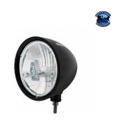 Black "Billet" Style Groove Headlight 5 LED Bulb - Chrome #32677 HEADLIGHT Light Gray