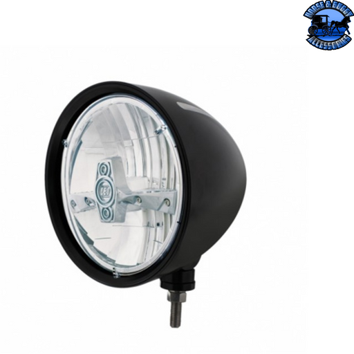 Light Gray Black "Billet" Style Groove Headlight 5 LED Bulb - Chrome #32677 HEADLIGHT