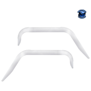 STAINLESS DOOR WINDOW VENT VISOR FOR 2008-2017 FREIGHTLINER CASCADIA (PAIR) #29148 VISOR Light Gray