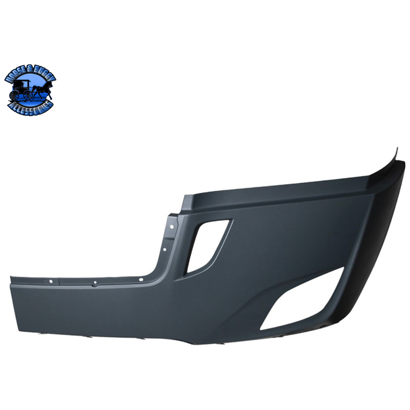 Bumper Cover With Fog Light Opening & Deflector Holes For 2018-2022 FL Cascadia (Choose Side) Bumper Cover Driver's Side Dark Slate Gray