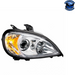 Gray PROJECTION HEADLIGHT ASSEMBLY FOR 2001-2020 FREIGHTLINER COLUMBIA (Choose Side) HEADLIGHT Passenger's Side