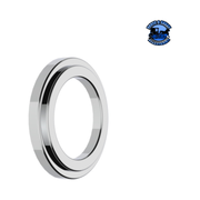 CHROME PLASTIC SMALL GAUGE BEZEL FOR FREIGHTLINER (With or Without Visor) Gauge Bezel Without Light Gray