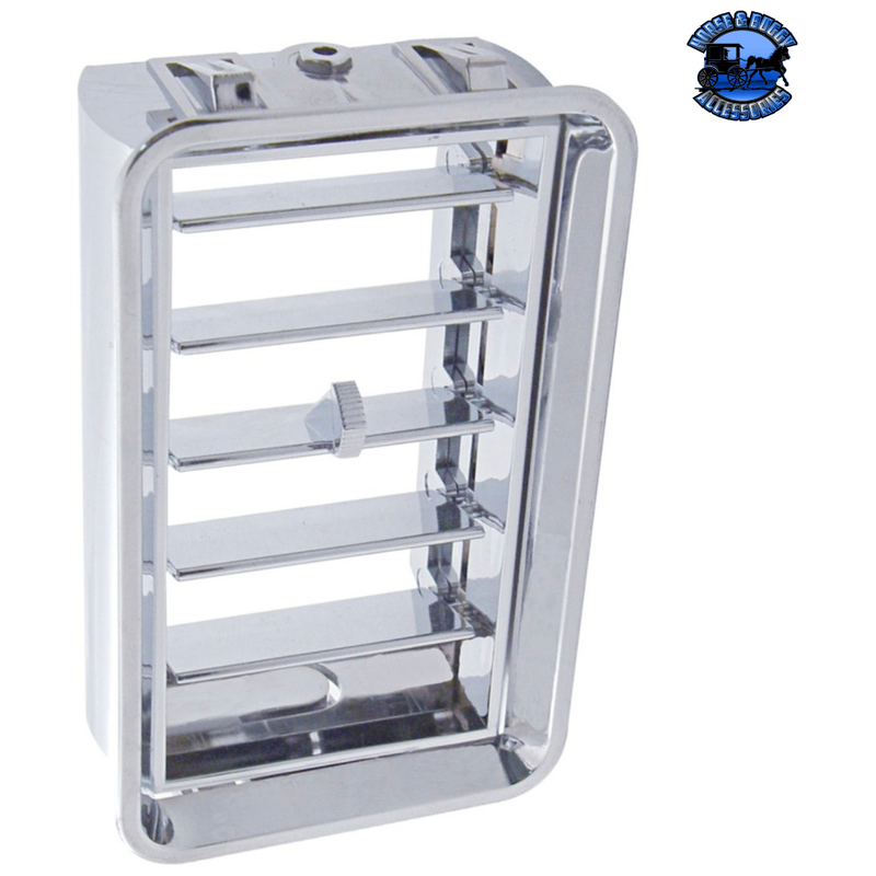 Chrome Plastic A/C Vent For 1989-2010 Freightliner FLD/Classic - Center Dash #41024 A/C Vent Light Gray