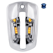 6 LED CHROME DOOR HANDLE COVER FOR 2018-2024 FREIGHTLINER CASCADIA (Choose Color) (Choose Side) DOOR HANDLE Amber LED / Driver's Side,Amber LED / Passenger's Side Light Gray