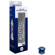 THREAD-ON BROOKLYN STYLE SPIKE GEARSHIFT KNOB WITH 13/15/18 SPEED ADAPTER - MATTE BLACK/VERTICAL #71200 Knob Light Gray