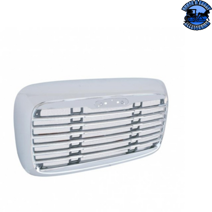 Light Gray Chrome Grille With Bug Screen For Freightliner Columbia #21193 Grille