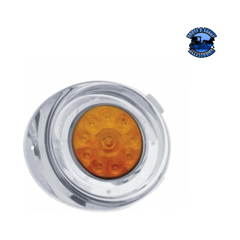 10 LED FREIGHTLINER DAYTIME RUNNING LIGHT CONVERSION KIT WITH VISOR (Choose Color) (Choose Side) Daytime Running Light Amber / Driver's Side Light Gray