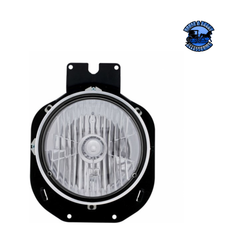 Crystal Headlight With Bracket For 1996-2005 Freightliner Century #31280 Crystal Headlight Black