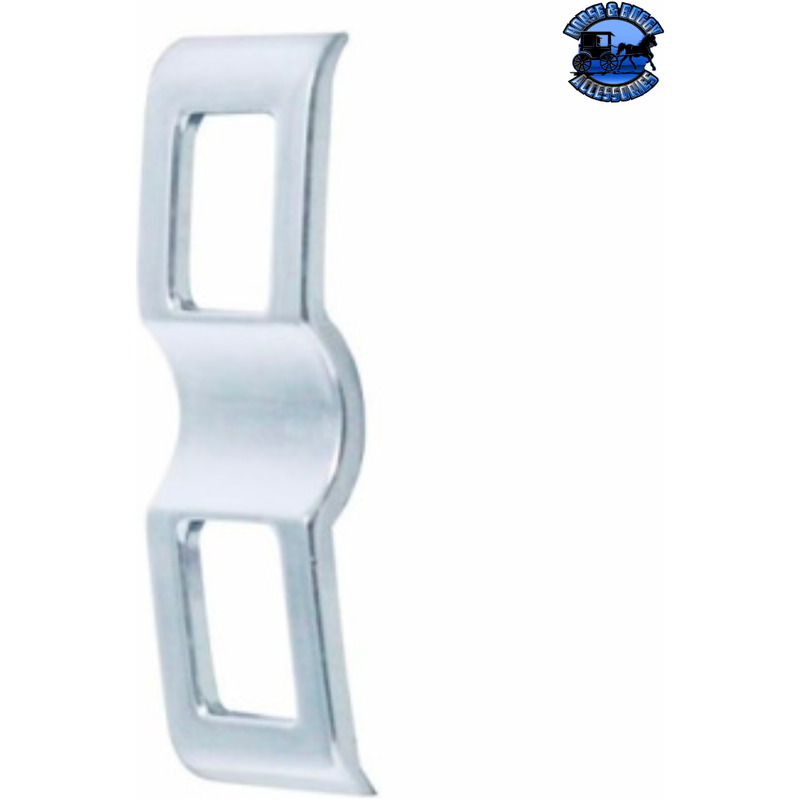 Chrome Plastic Switch Covers - 2 Openings (Card of 2) #42350 Switch Cover Light Gray