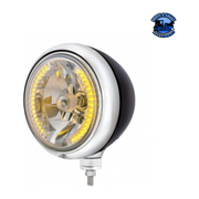 GUIDE 682-C STYLE HEADLIGHT H4 BULB WITH 34 AMBER LED (Choose Color) HEADLIGHT Black Rosy Brown