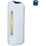 MIRROR COVER WITH 14 LED 12" LIGHT BAR FOR 2005+ FREIGHTLINER (Choose Color) (Choose Side) Mirror Cover Amber / Driver's Side Light Gray