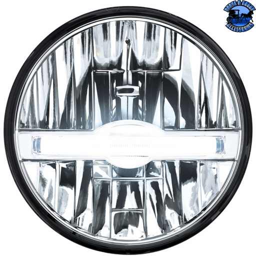 Dark Slate Gray ULTRALIT - 7" High Power LED Headlight With LED Position Light Bar #31200 LED Headlight