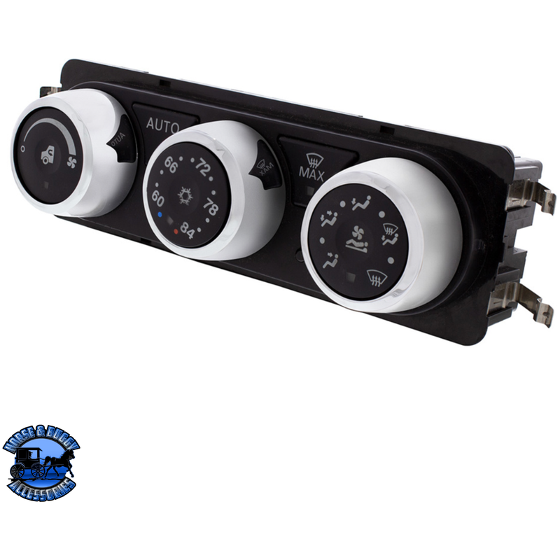 CHROME A/C KNOB FOR 2013-2021 PETERBILT 579 #41762 A/C Knob Light Gray