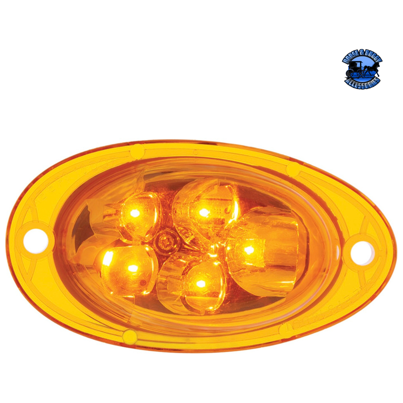 5 LED TURN SIGNAL LIGHT FOR 2008-2017 FREIGHTLINER CASCADIA - SLOPE LENS #36809 TURN SIGNAL Goldenrod