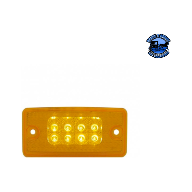 8 LED REFLECTOR CAB LIGHT FOR FREIGHTLINER CENTURY (1996-2011) AND COLUMBIA (2001-2017) (Choose Color) LED Cab Light Amber Dark Goldenrod