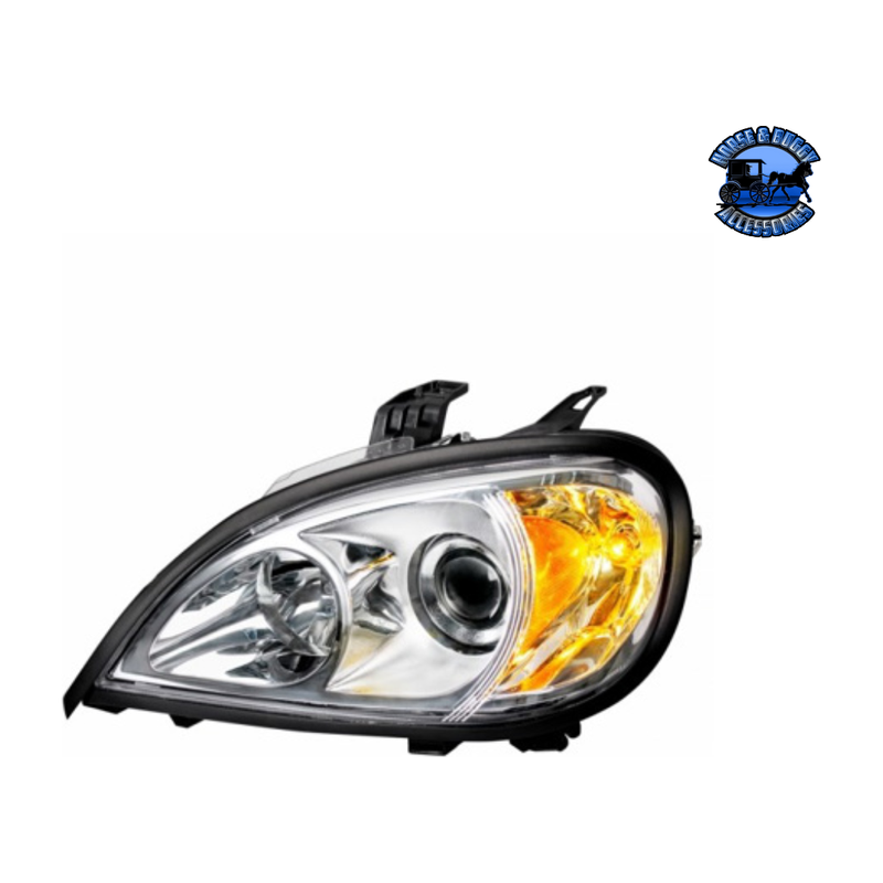 PROJECTION HEADLIGHT ASSEMBLY FOR 2001-2020 FREIGHTLINER COLUMBIA (Choose Side) HEADLIGHT Driver's Side Gray